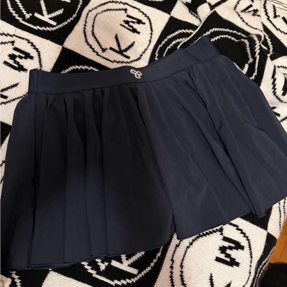 Aritzia Navy Skater Skirt - Picture 2 of 2